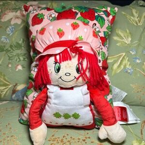 Vintage Strawberry Shortcake Pillow